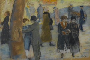 Escena de Ciudad, c.1910 de William James Glackens
